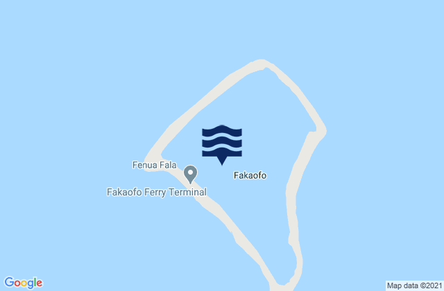 Mappa delle Getijden in Fakaofo, Tokelau