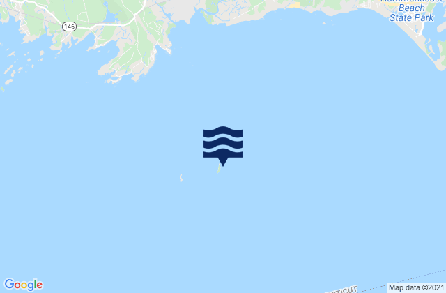 Mappa delle Getijden in Falkner Island, United States