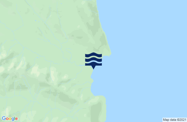 Mappa delle Getijden in False Bay, United States