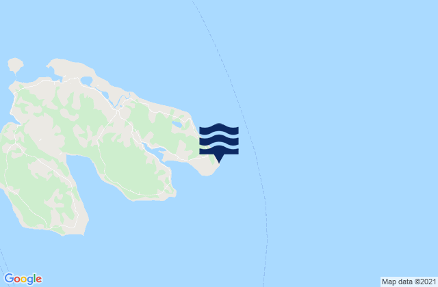 Mappa delle Getijden in Faro Punta Redonda, Chile