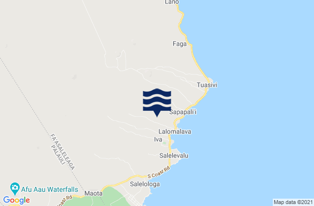 Mappa delle Getijden in Fa‘asaleleaga, Samoa