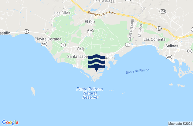 Mappa delle Getijden in Felicia 1 Barrio, Puerto Rico