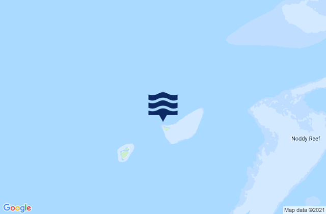 Mappa delle Getijden in Fife Island, Australia