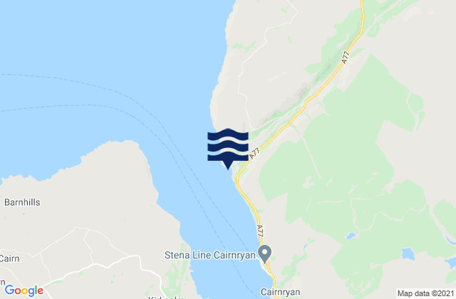 Mappa delle Getijden in Finnarts Bay, United Kingdom