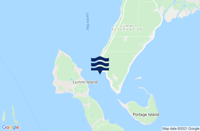 Mappa delle Getijden in Fishermans Cove (Gooseberry Point), United States