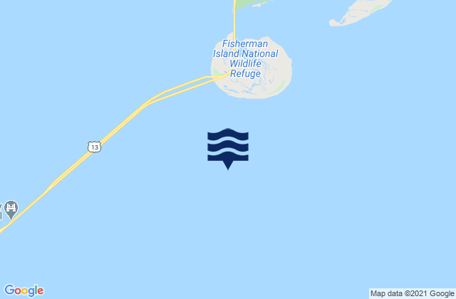 Mappa delle Getijden in Fishermans Island 1.7 n.mi. south of, United States