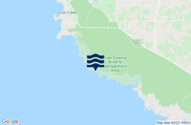 Mappa delle Getijden in Fishermans Rest, United States