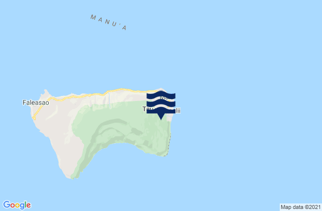 Mappa delle Getijden in Fitiuta County, American Samoa