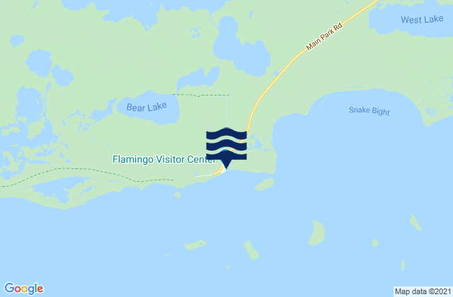 Mappa delle Getijden in Flamingo Florida Bay, United States