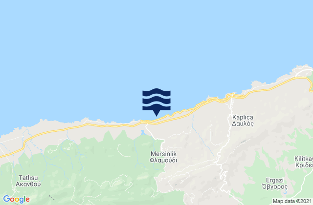 Mappa delle Getijden in Flamoúdi, Cyprus