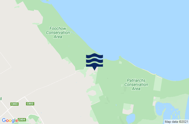 Mappa delle Getijden in Flinders, Australia