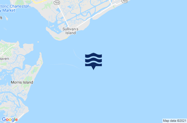 Mappa delle Getijden in Fort Sumter Range Buoy 14, United States