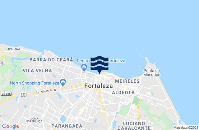 Mappa delle Getijden in Fortaleza, Brazil