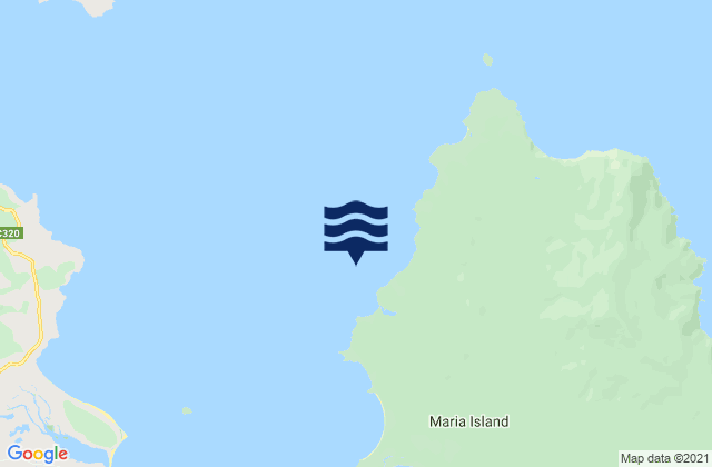 Mappa delle Getijden in Four Mile Beach, Australia