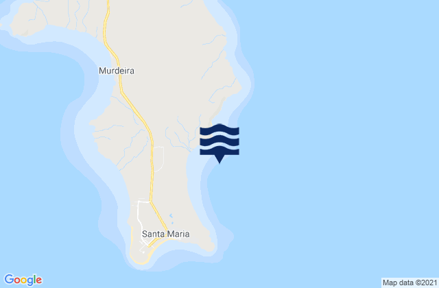 Mappa delle Getijden in Fragata, Cabo Verde