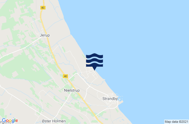 Mappa delle Getijden in Frederikshavn Kommune, Denmark