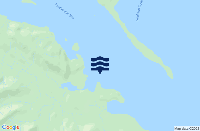 Mappa delle Getijden in Freshwater Bay (Chichagof Island), United States