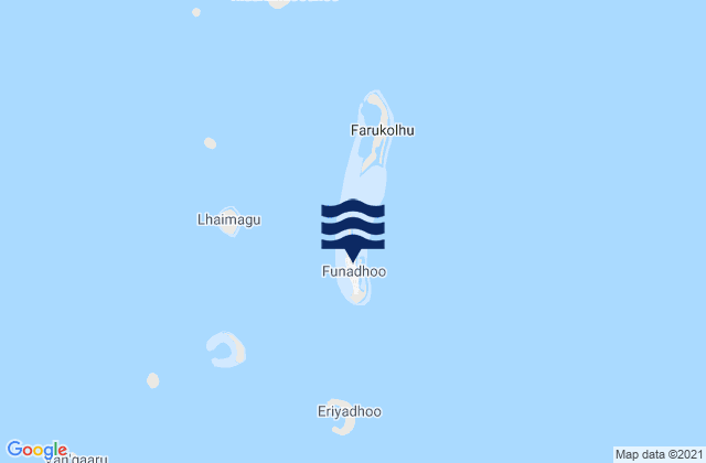 Mappa delle Getijden in Funadhoo, Maldives