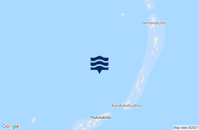 Mappa delle Getijden in Gaafu Alifu Atholhu, Maldives
