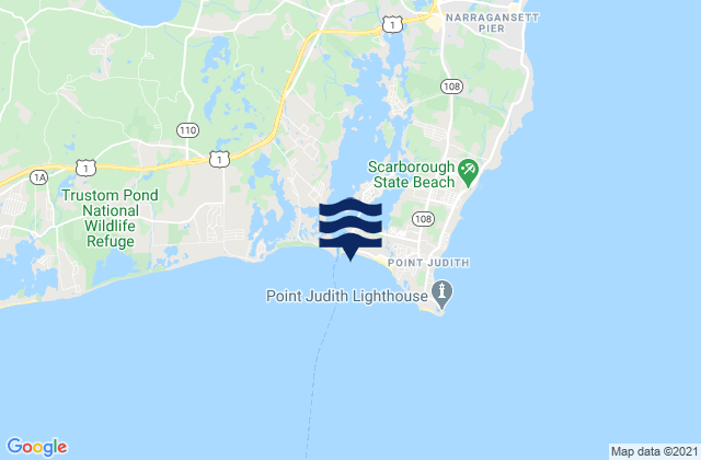 Mappa delle Getijden in Galilee Beach Club Beach, United States
