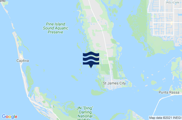 Mappa delle Getijden in Galt Island (Pine Island Sound), United States