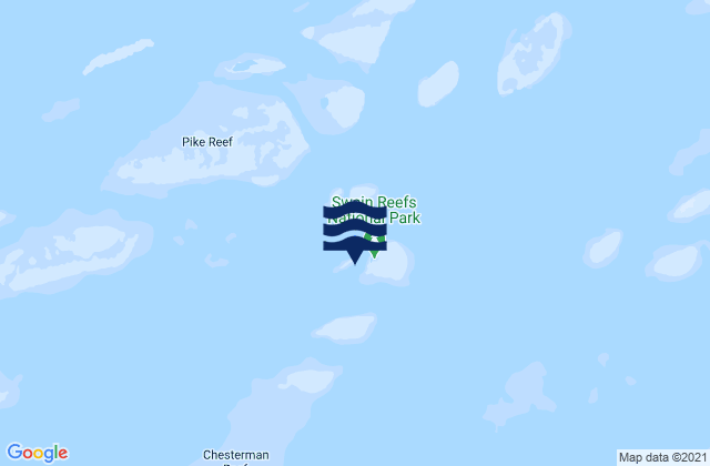 Mappa delle Getijden in Gannet Cay, Australia