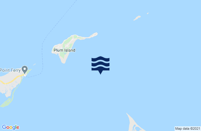 Mappa delle Getijden in Gardiners Point & Plum Island, United States