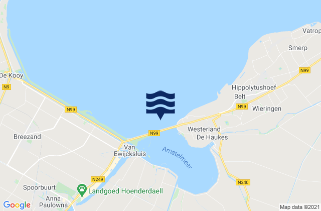 Mappa delle Getijden in Gemeente Hollands Kroon, Netherlands