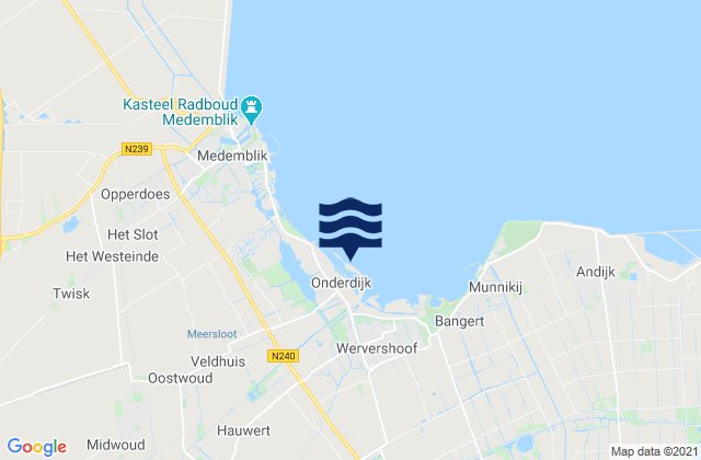 Mappa delle Getijden in Gemeente Medemblik, Netherlands