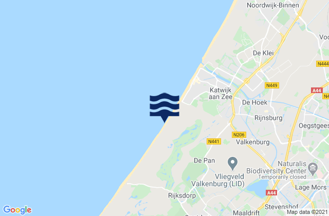 Mappa delle Getijden in Gemeente Voorschoten, Netherlands