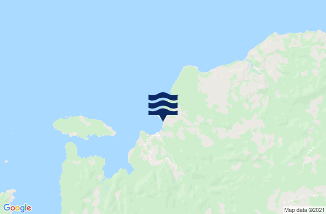 Mappa delle Getijden in Genang, Indonesia