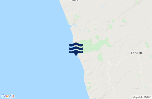 Mappa delle Getijden in Gibson Beach, New Zealand
