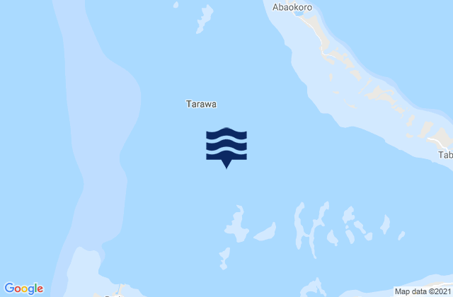 Mappa delle Getijden in Gilbert Islands, Kiribati