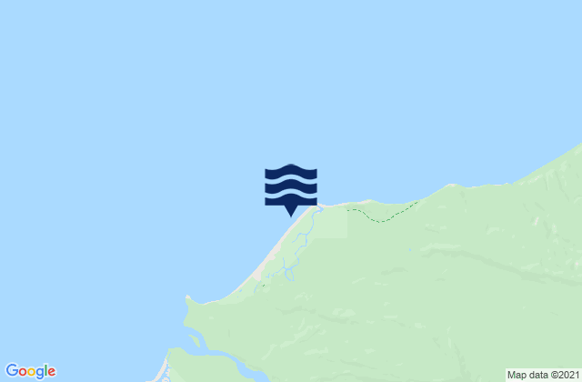 Mappa delle Getijden in Gillespie Beach, New Zealand