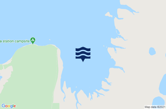 Mappa delle Getijden in Giralia Bay, Australia