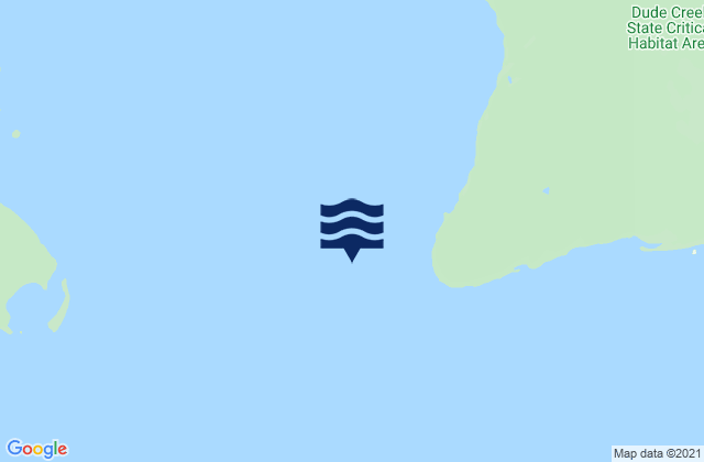 Mappa delle Getijden in Glacier Bay entrance, United States