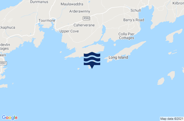 Mappa delle Getijden in Goat Island, Ireland