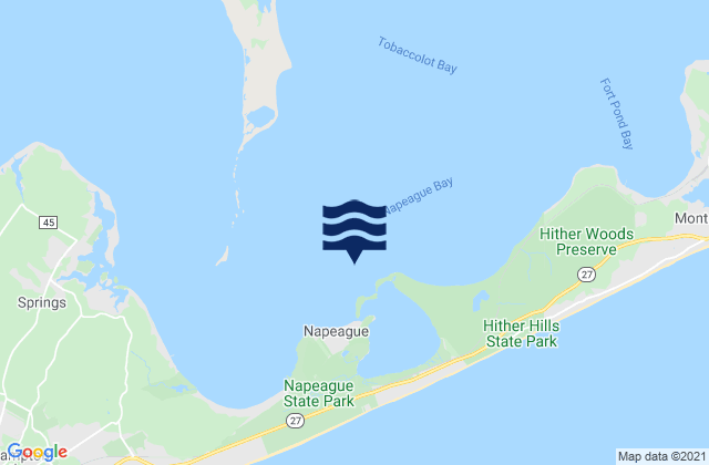 Mappa delle Getijden in Goff Point 0.4 mile northwest of, United States