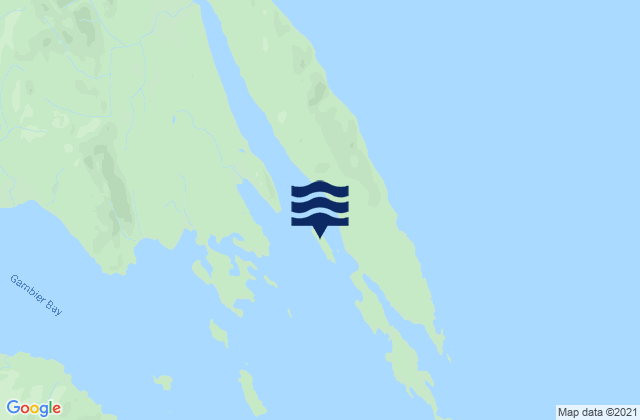 Mappa delle Getijden in Good Island, United States