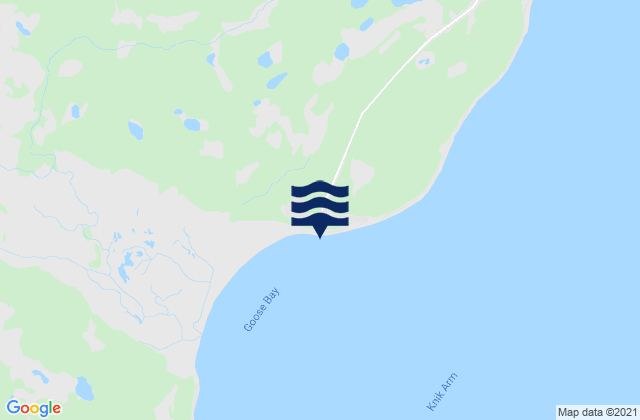 Mappa delle Getijden in Goose Creek Cook Inlet, United States