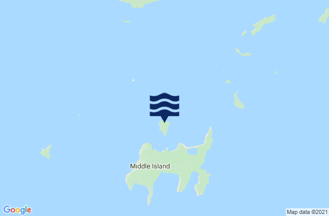 Mappa delle Getijden in Goose Island, Australia