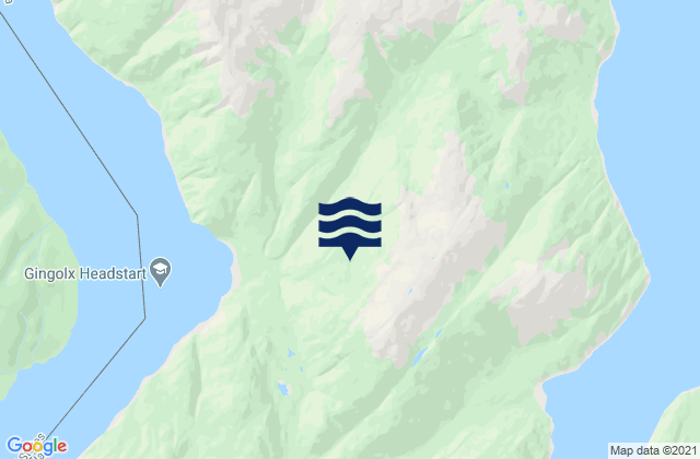 Mappa delle Getijden in Granby Bay, United States
