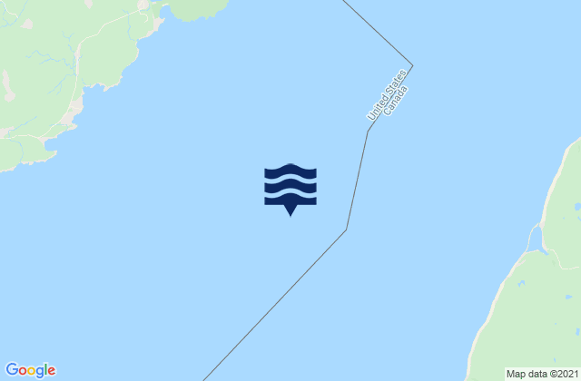Mappa delle Getijden in Grand Manan Channel (Bay of Fundy Entrance), Canada
