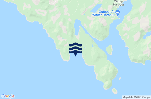 Mappa delle Getijden in Grant Bay, Canada
