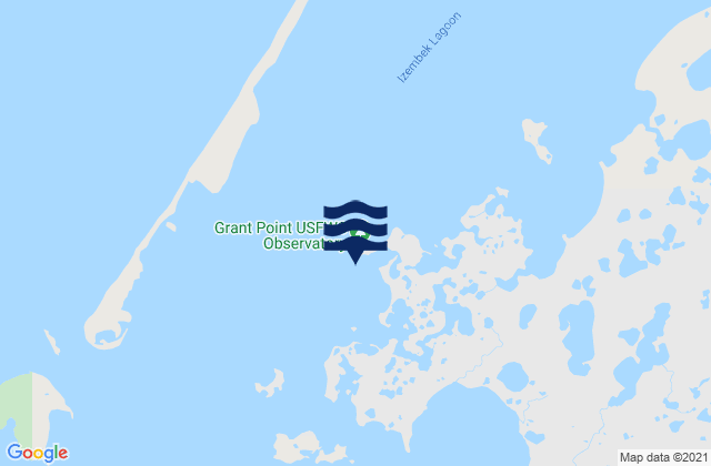 Mappa delle Getijden in Grant Point Izembek Lagoon, United States