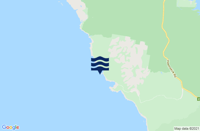 Mappa delle Getijden in Granville Harbour, Australia
