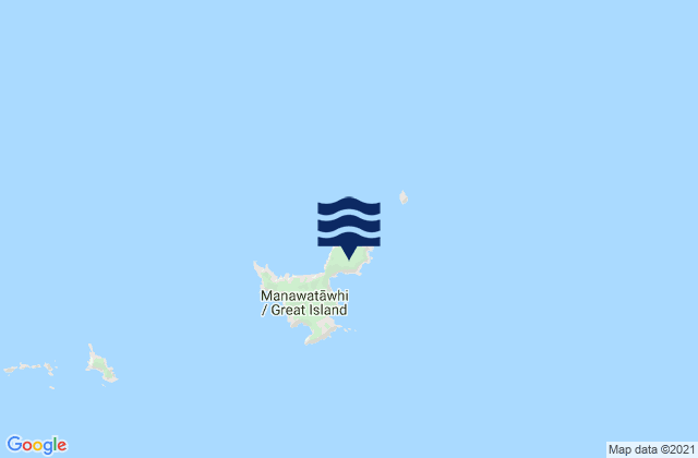 Mappa delle Getijden in Great Island (North West Bay), New Zealand