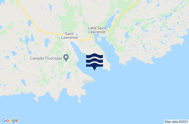 Mappa delle Getijden in Great St. Lawrence Harbour, Canada