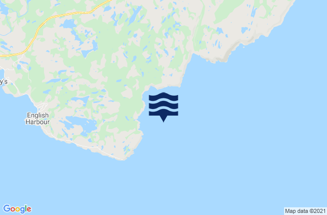 Mappa delle Getijden in Green Bay, Canada
