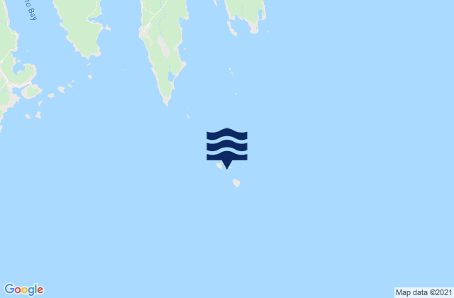 Mappa delle Getijden in Green Island (Petit Manan Bar), United States